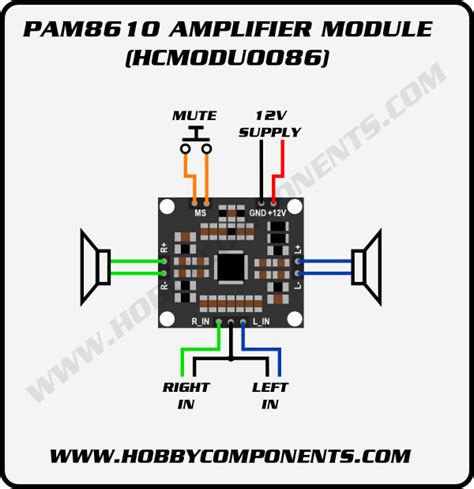 pam8610 amplifier circuit diagram.